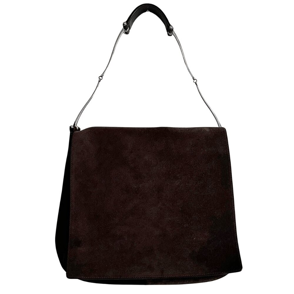 •SOLD•Gucci Vintage Brown Suede Horsebit Hobo - Tom Ford Era